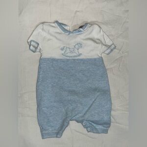 Fleurisse Blue Knit Romper